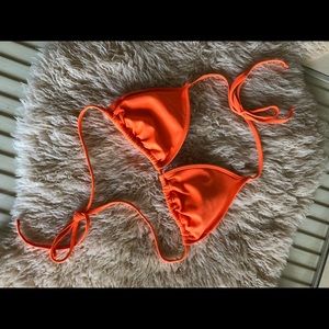 Bright Orange Bikini Top